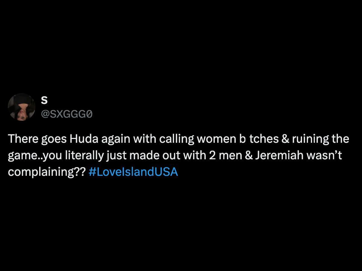Netizens criticize Huda (Image via X/ @SXGGG0)